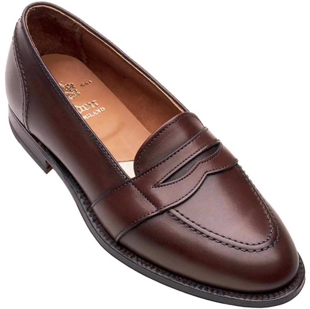 Alden Full Strap Leather Penny Loafers Slip On Shoes 686